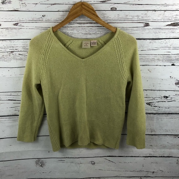 olivia & grace Sweaters - Olivia & Grace Cashmere Soft Warm Green Sweater M